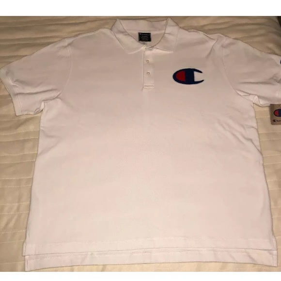 Champion Other - Champion Big C Polo Shirt White Men’s XL